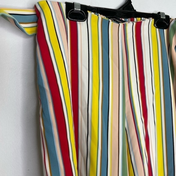 Zara colorful stripes wide cropped legs pants - Picture 3 of 9